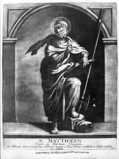 San Matteo Evangelista (stampa) - ambito italiano, ambito italiano, ambito italiano (sec. XVIII)