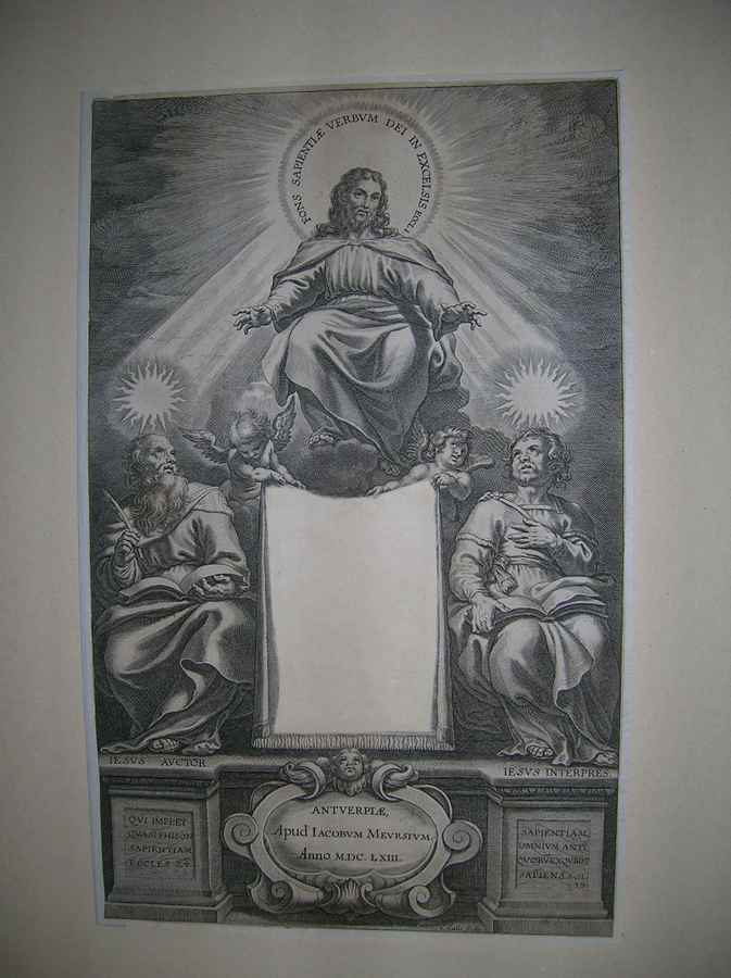 Cristo in gloria (stampa) di Galle Cornelis (terzo quarto sec. XVII)