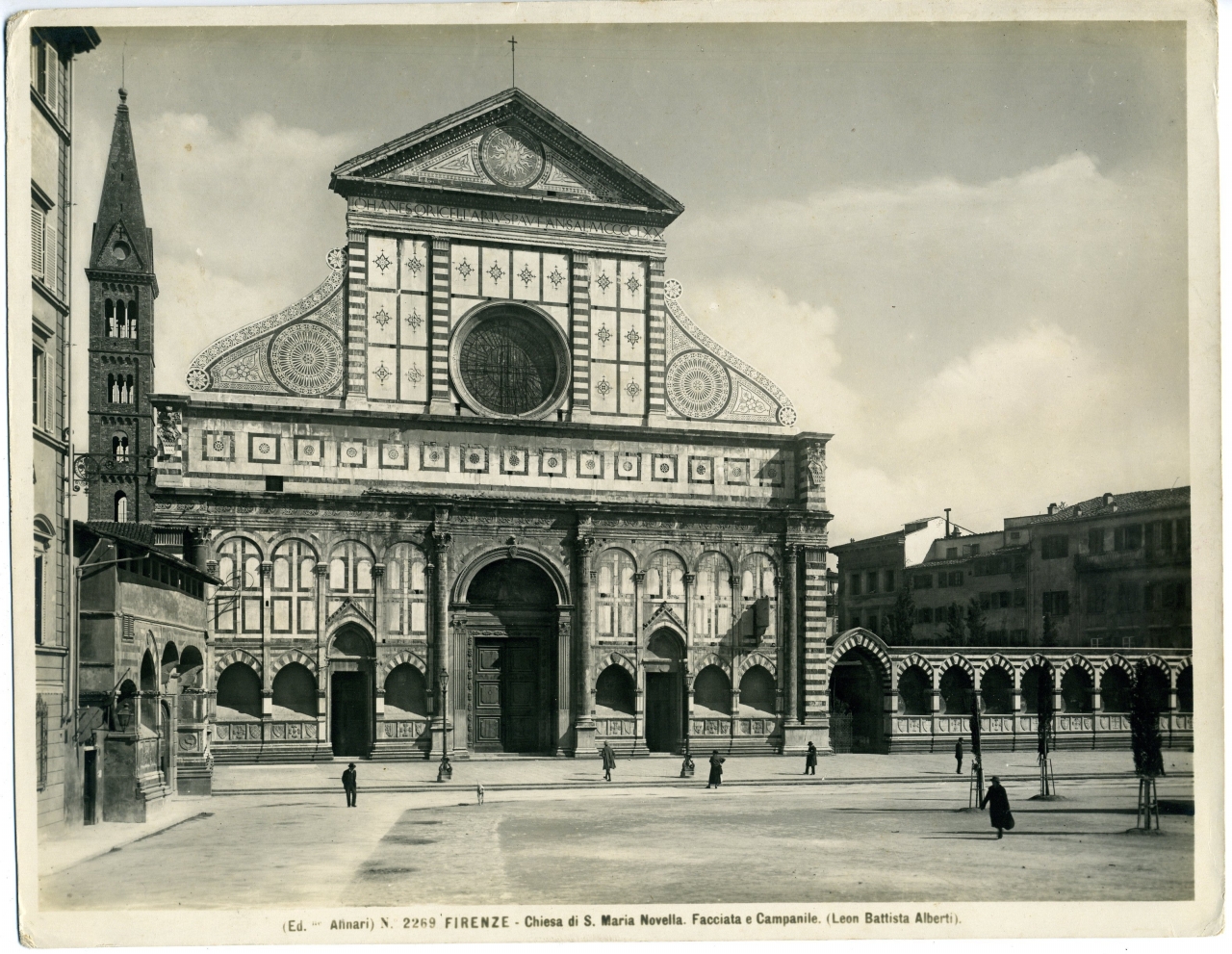 Firenze-vedute-chiese-Basilica di Santa Maria Novella (positivo) di Alberti, Leon Battista, Fratelli Alinari I.D.E.A. Spa (XX)