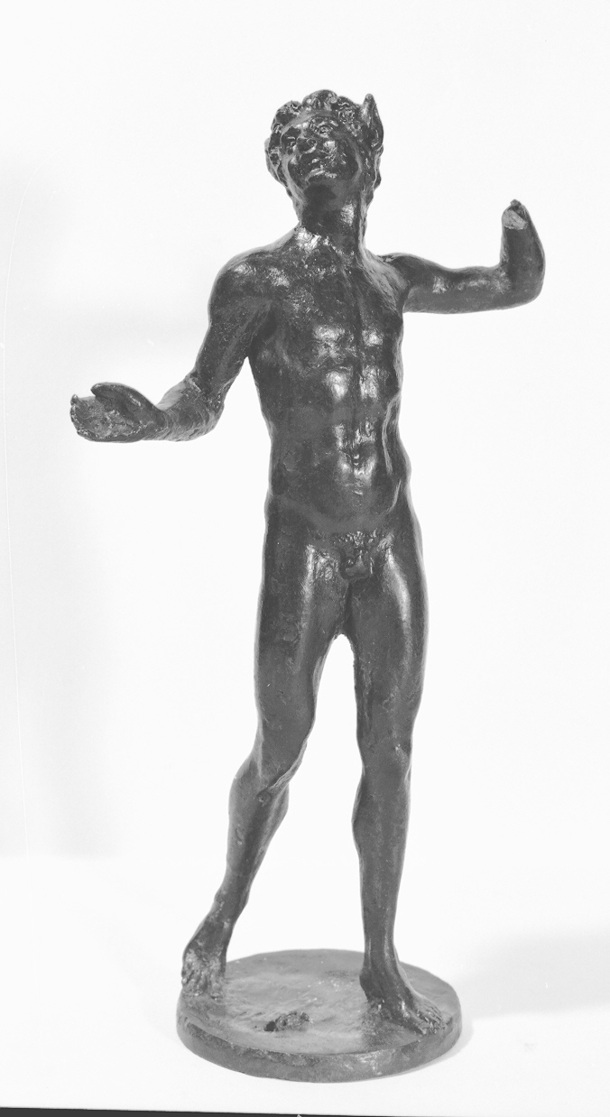 satiro danzante (statuetta, opera isolata) di Pietro da Barga (attribuito) (ultimo quarto sec. XVI)