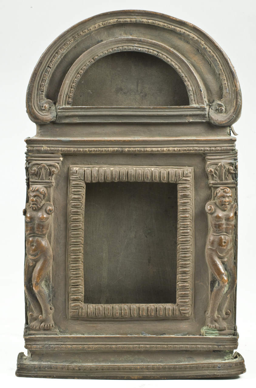 telamoni (cornice, opera isolata) - ambito italiano (sec. XVII)