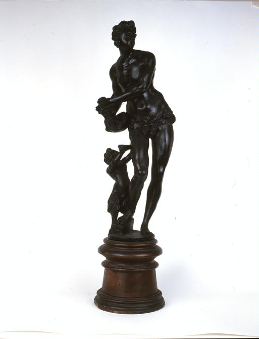 Bacco con satirello (statuetta, opera isolata) - bottega veneziana (fine/ inizio secc. XVI/ XVII)