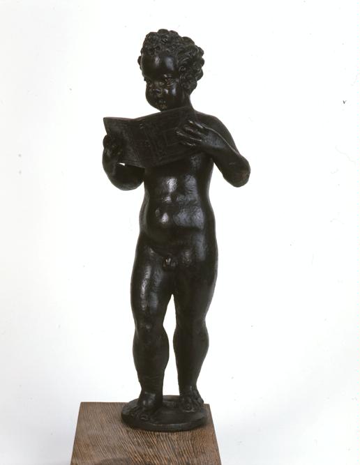 putto cantante (statuetta, opera isolata) di Roccatagliata Niccolò (attribuito) (fine/ inizio secc. XVI/ XVII)