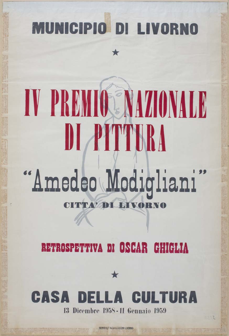 figura femminile seduta (manifesto) - ambito toscano (sec. XX)