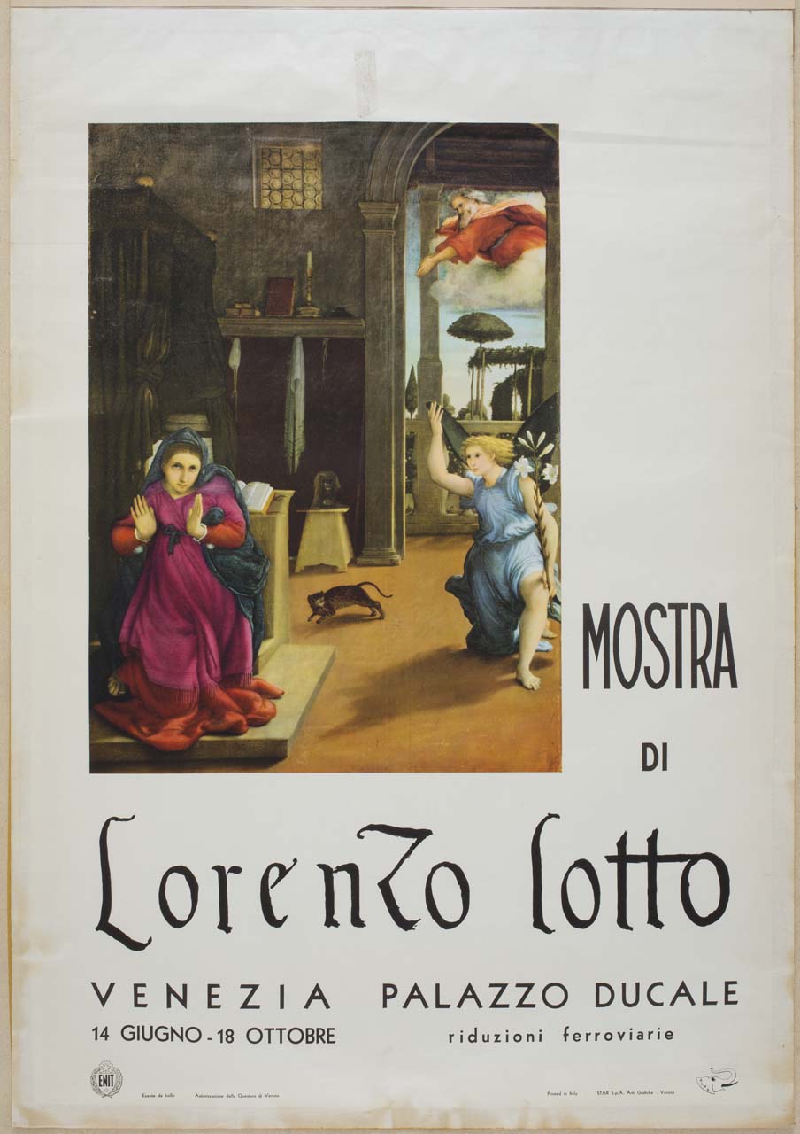 Annunciazione di Lorenzo Lotto (manifesto) di Studio Alma (sec. XX)