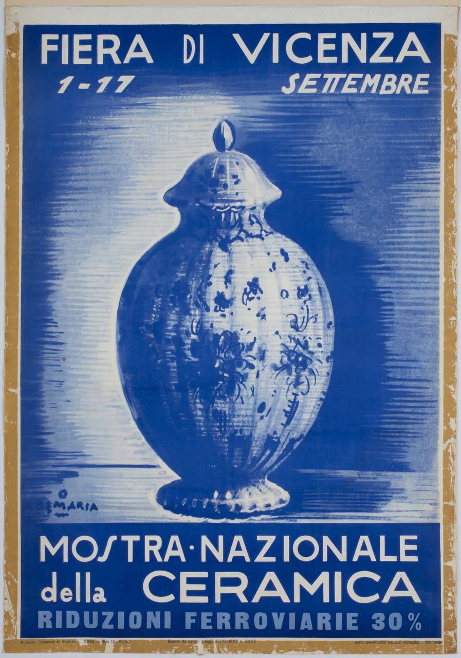 vaso (manifesto) di De Maria Otello (sec. XX)