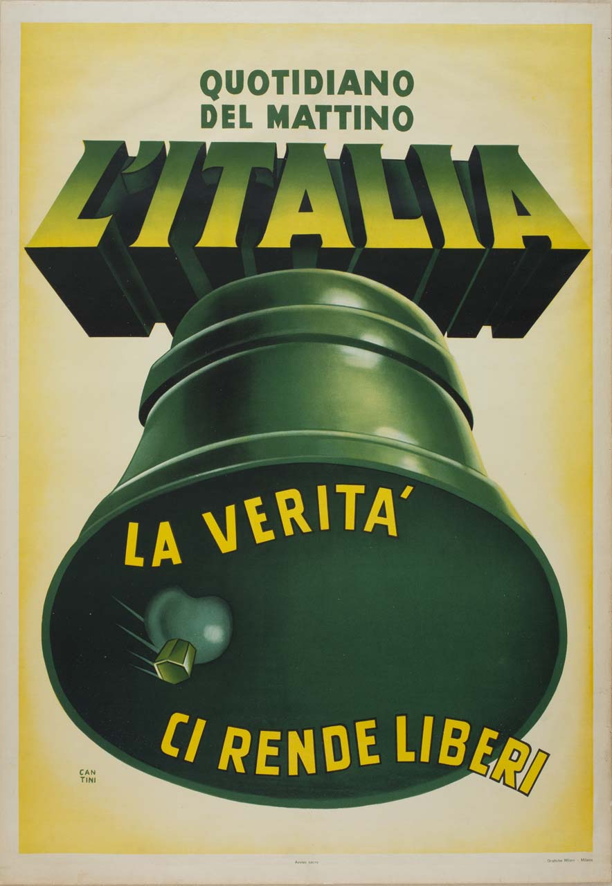 campana (manifesto) di Cantini Piero (metà sec. XX)