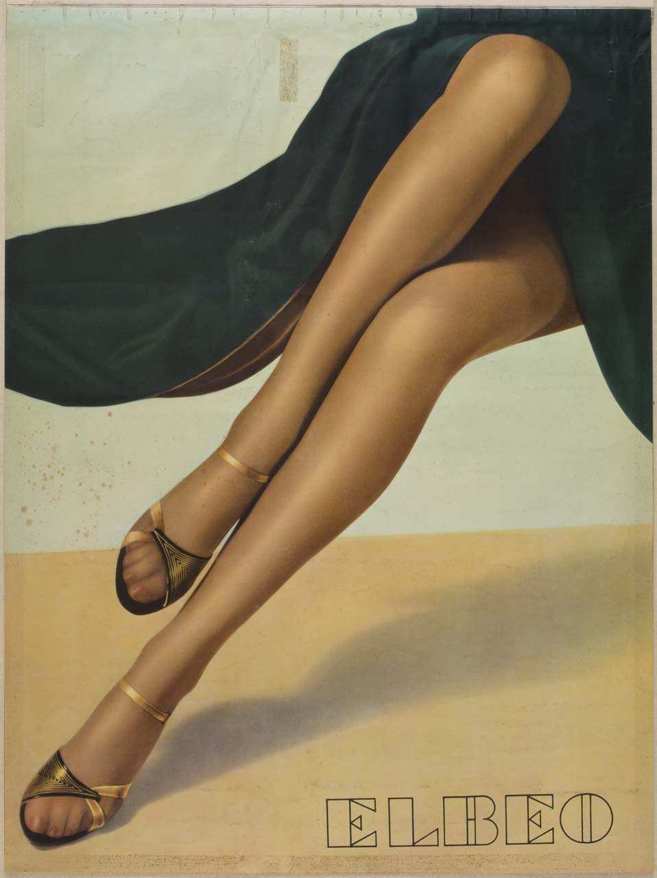 gambe di donna con sandali (manifesto) - ambito tedesco (metà sec. XX)