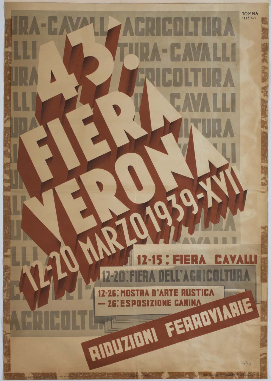 foglio con iscrizione (manifesto) di Tomba Ernesto Amos (sec. XX)