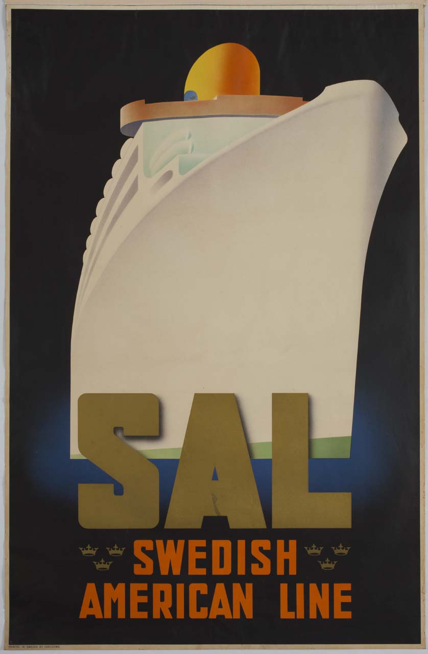 prua di nave da crociera (manifesto) - ambito svedese (sec. XX)