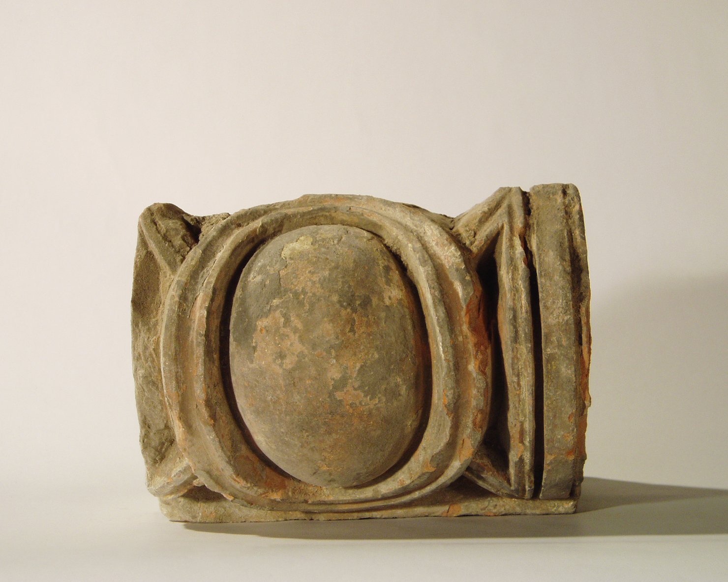 motivo decorativo a ovoli (elemento di decorazione architettonica a rilievo - profilo a ovolo) - manifattura mantovana (?) (XV)