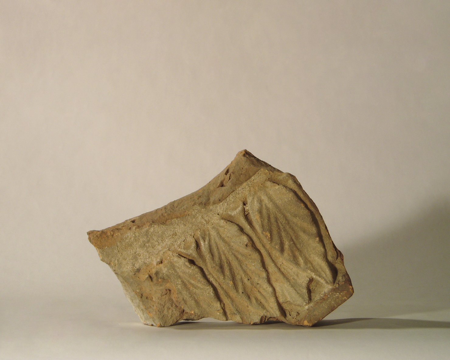 motivo decorativo fitomorfo (elemento di decorazione architettonica a rilievo, frammento) - manifattura mantovana (?) (XV/ XVI)