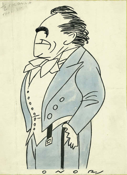 Antonio Gandusio (disegno, opera isolata) di Onorato Umberto (attribuito) - ambito italiano (sec. XX)