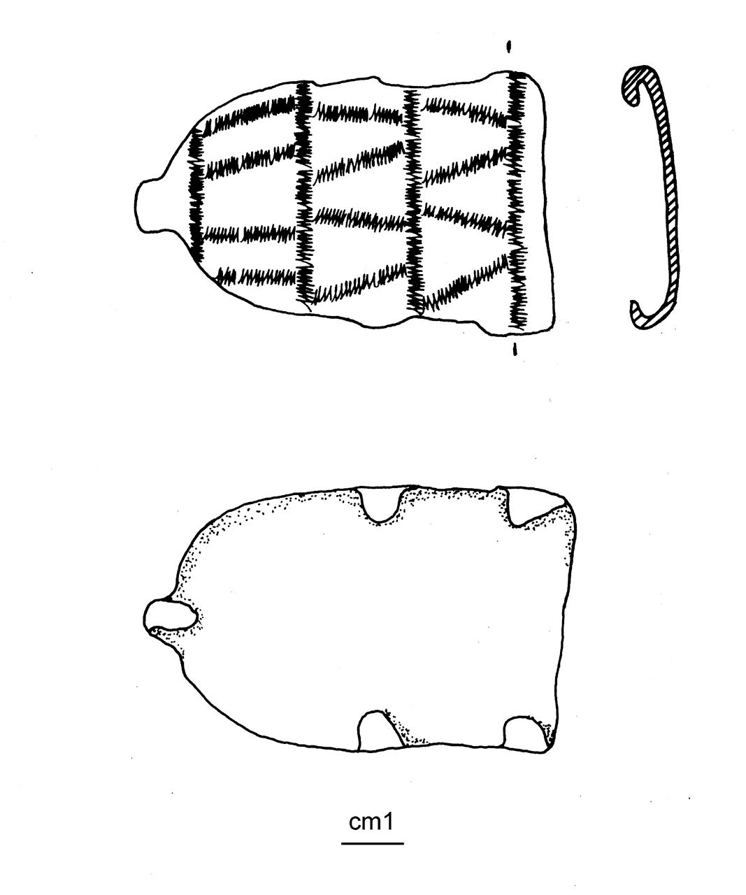 gancio di cintura, Peroni 62,3 - cultura di Golasecca (seconda metà VI a.C)