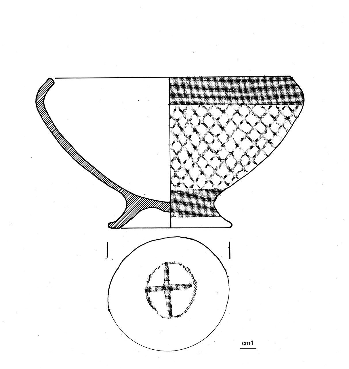 scodella ad orlo rientrante - cultura di Golasecca (seconda metà VI a.C)