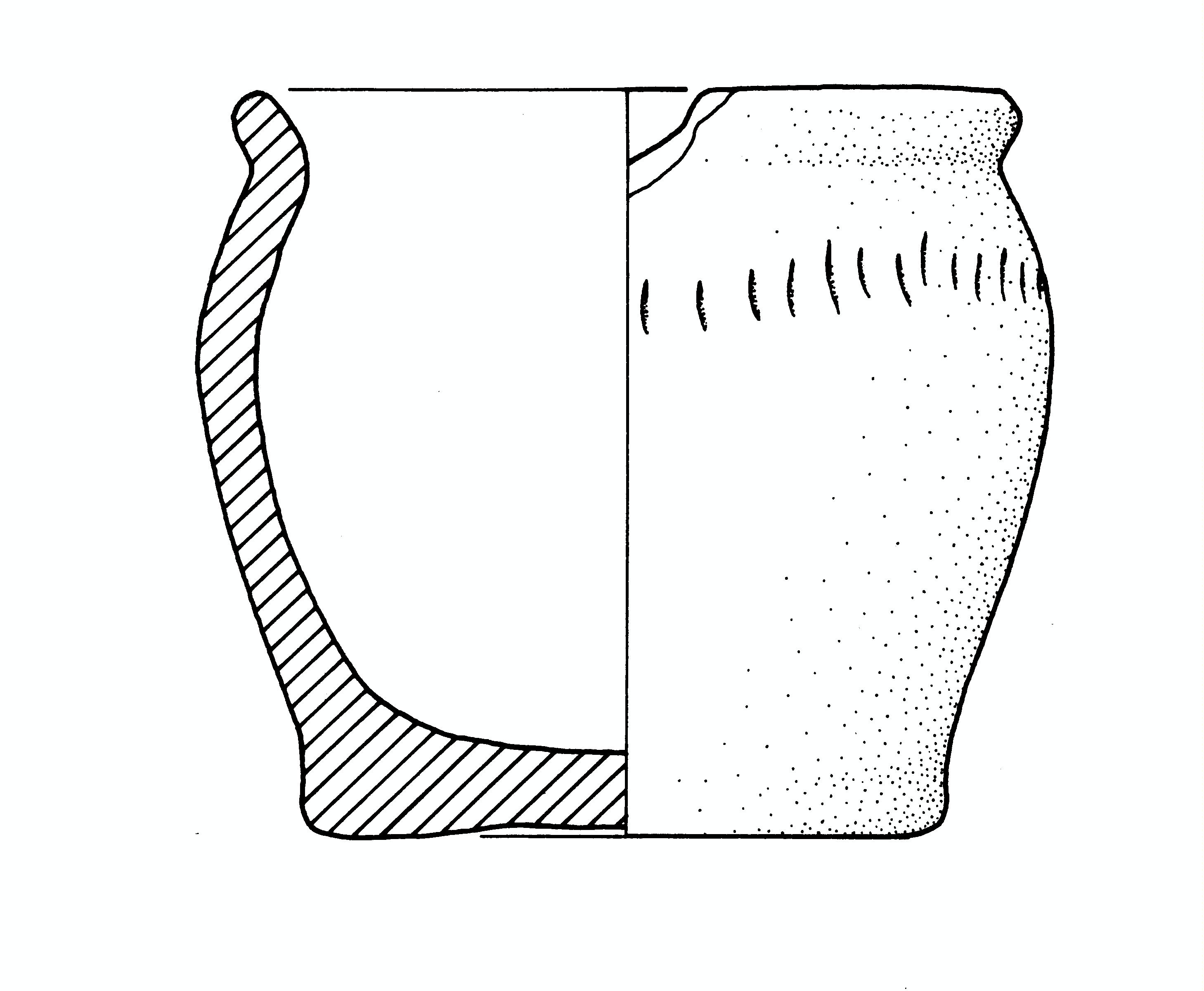 bicchiere ovoide - cultura ligure dell'età del Ferro (Eta' del ferro)