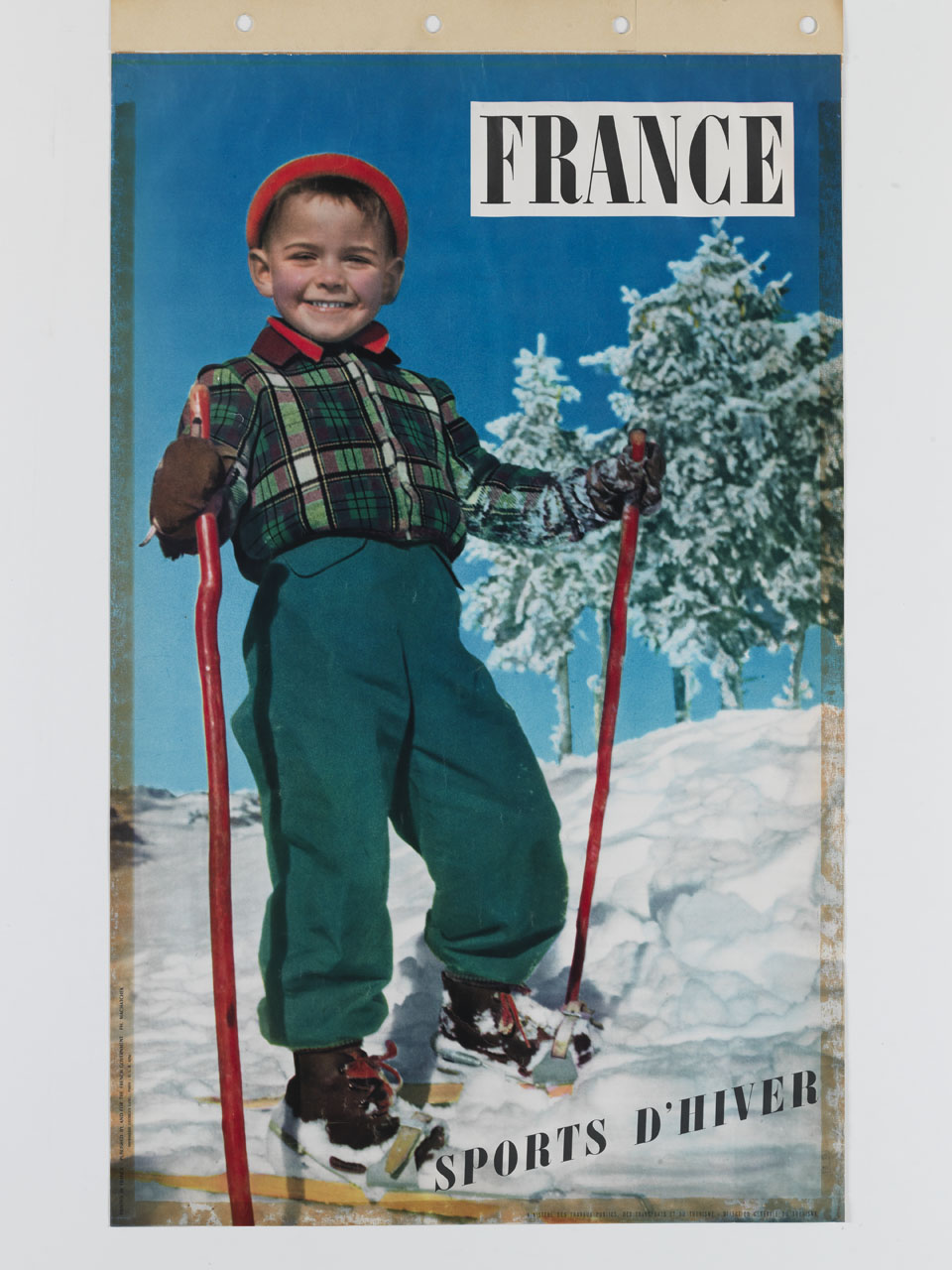 bambino sorridente sugli scii (manifesto) di Machatschek Karl / Machatschek Charles (sec. XX)