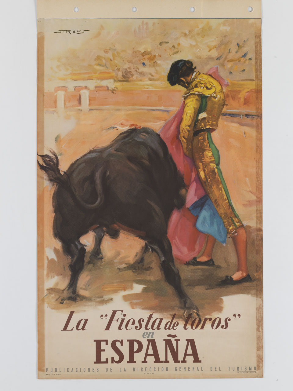 corrida con toro e torero (manifesto) di Reus Parra Juan (sec. XX)