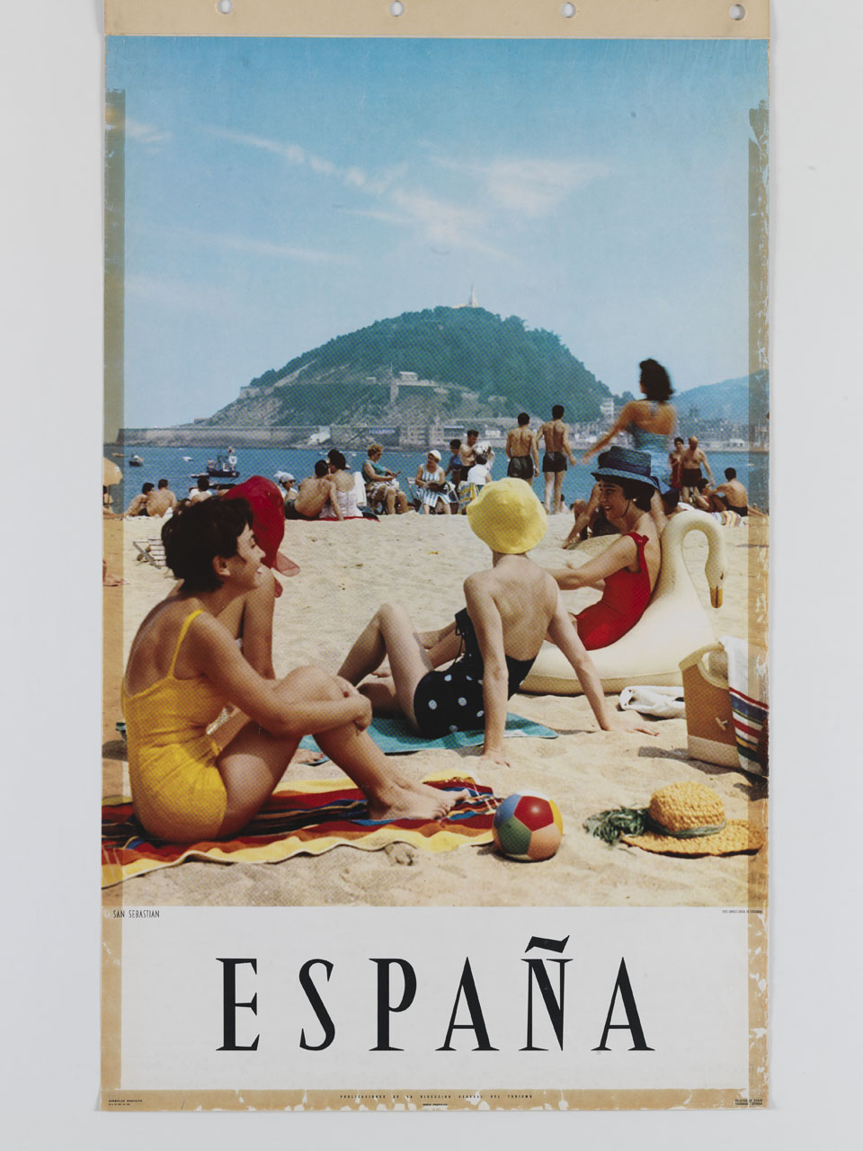 bagnanti in spiaggia (manifesto) - ambito spagnolo (sec. XX)