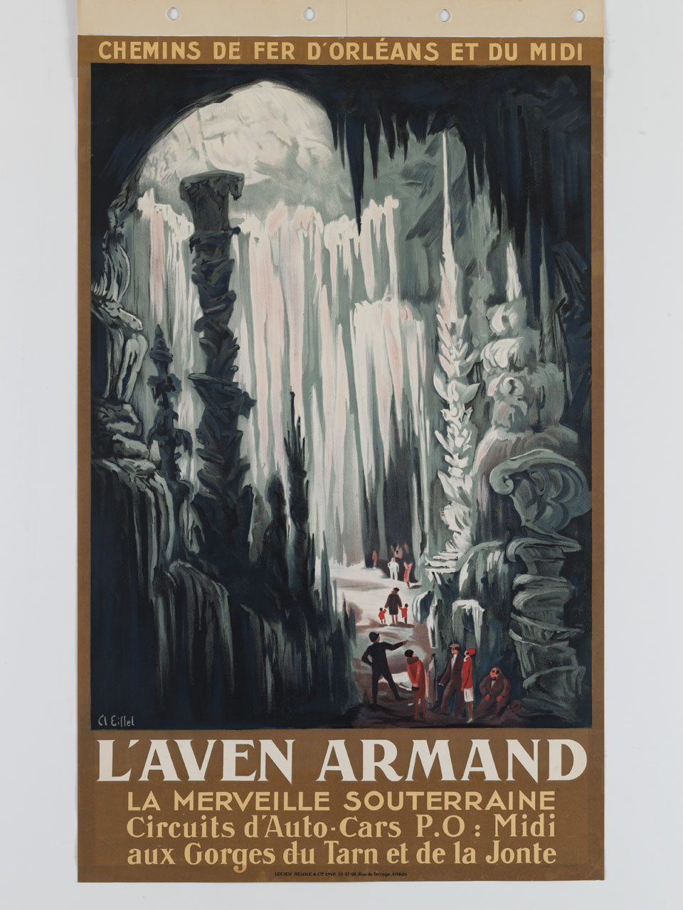 grotta di Aven Armand (manifesto) di Eiffel - ambito francese (sec. XX)