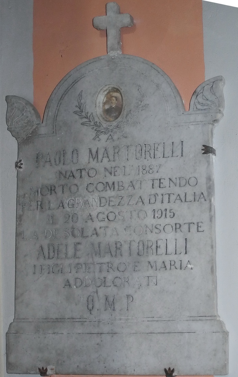 soggetto assente (lapide commemorativa ai caduti, opera isolata) - ambito Italia centrale (sec. XX)