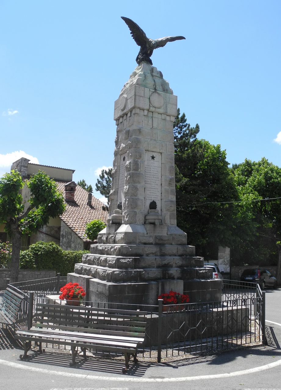 allegoria della Vittoria come aquila (monumento ai caduti - a cippo, opera isolata) - ambito Italia centrale (sec. XX)