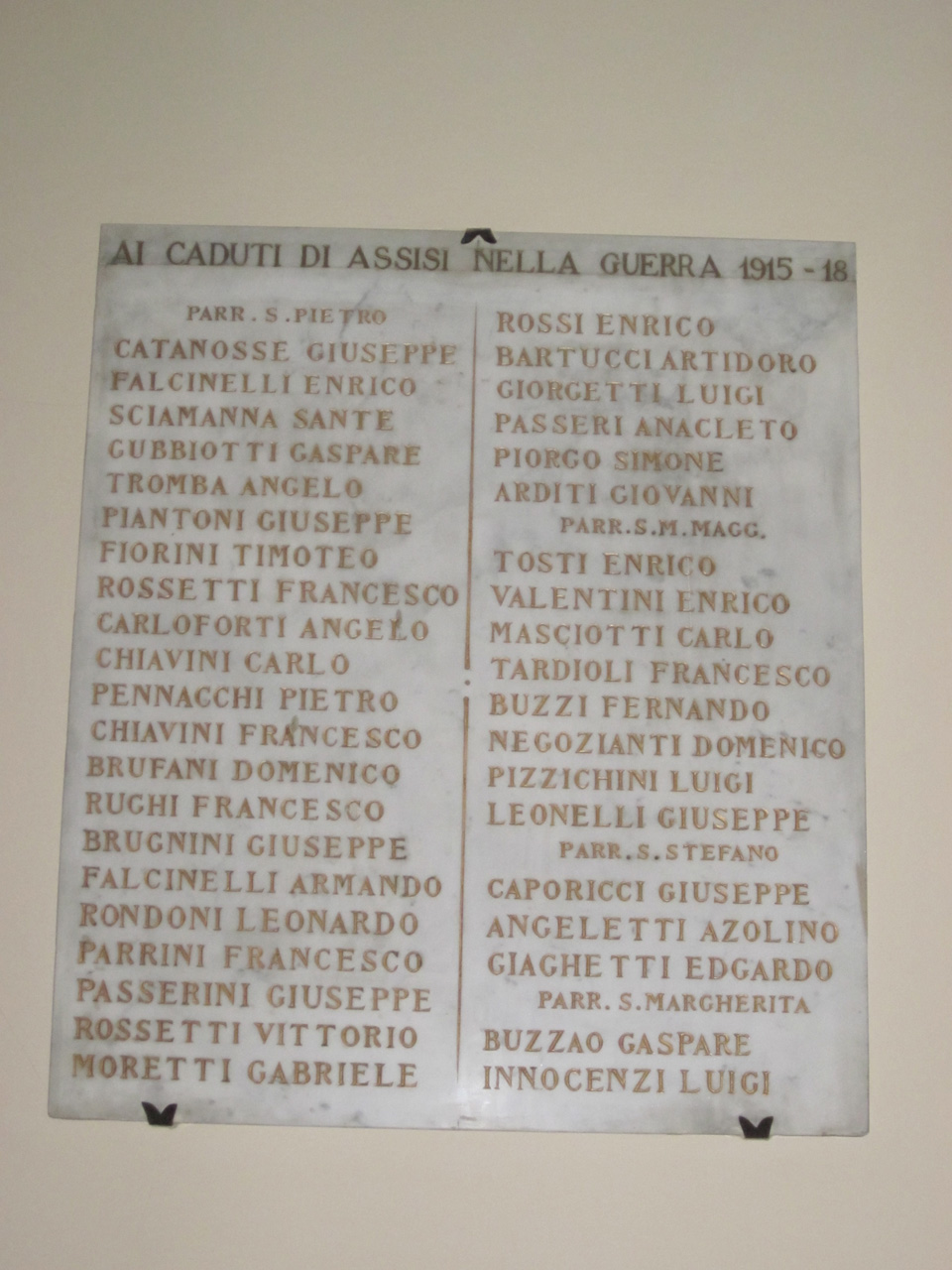 lapide commemorativa ai caduti, coppia - ambito italiano (sec. XX)