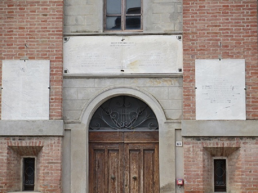 lapide commemorativa ai caduti, complesso decorativo - ambito Italia centrale (sec. XX)