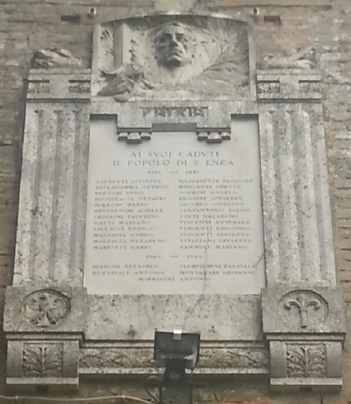 monumento ai caduti - a lapide - ambito Italia centrale (SEC. XX)