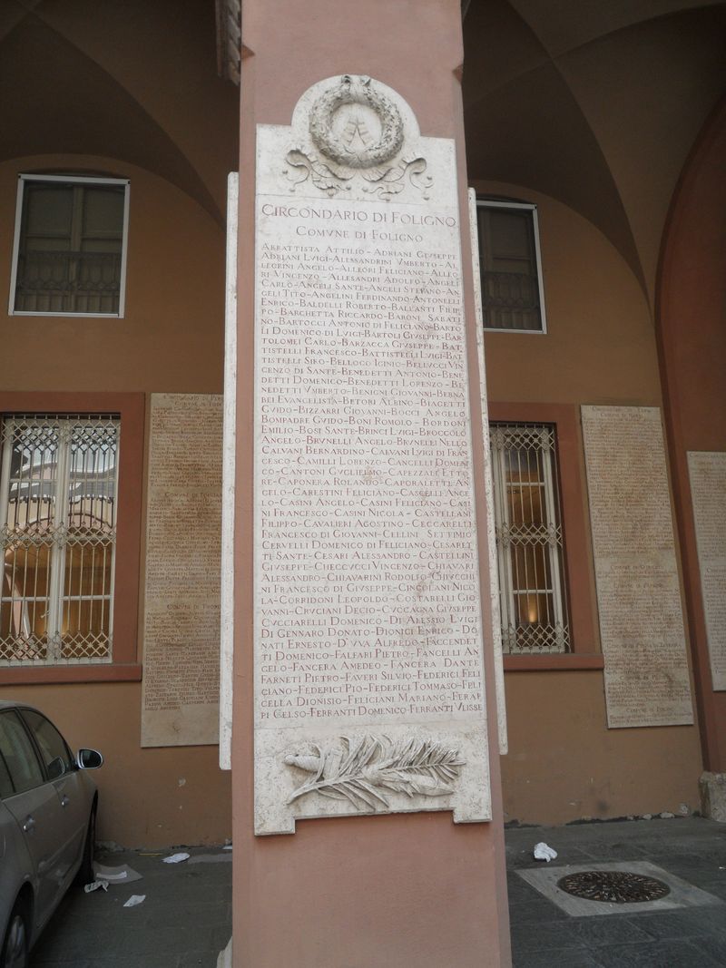 lapide commemorativa - ambito umbro (sec. XX)