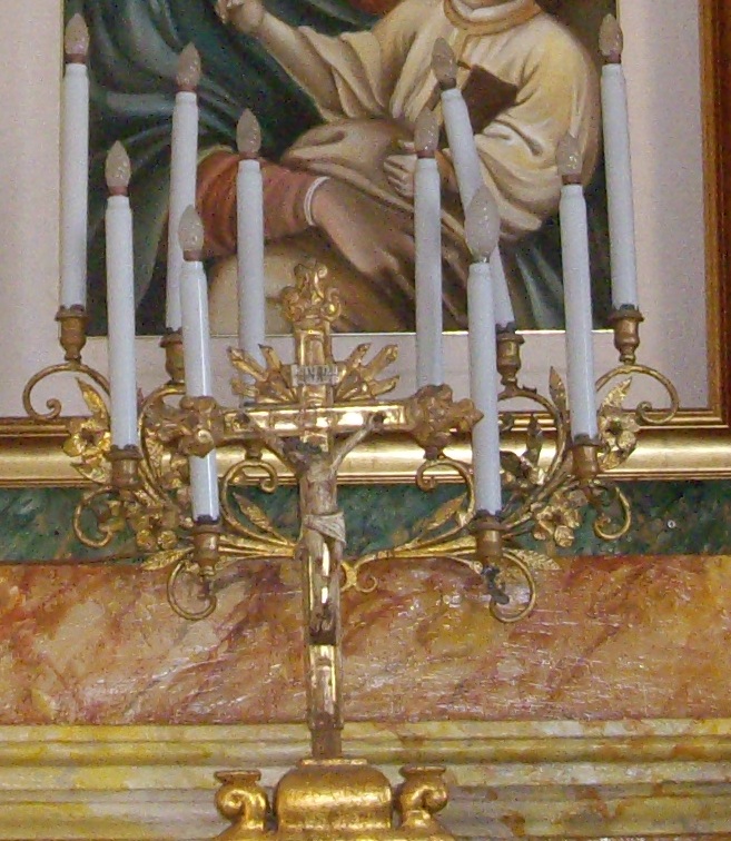 candeliere d'altare (candeliere d'altare, opera isolata) - ambito campano (seconda meta' sec. XVIII)