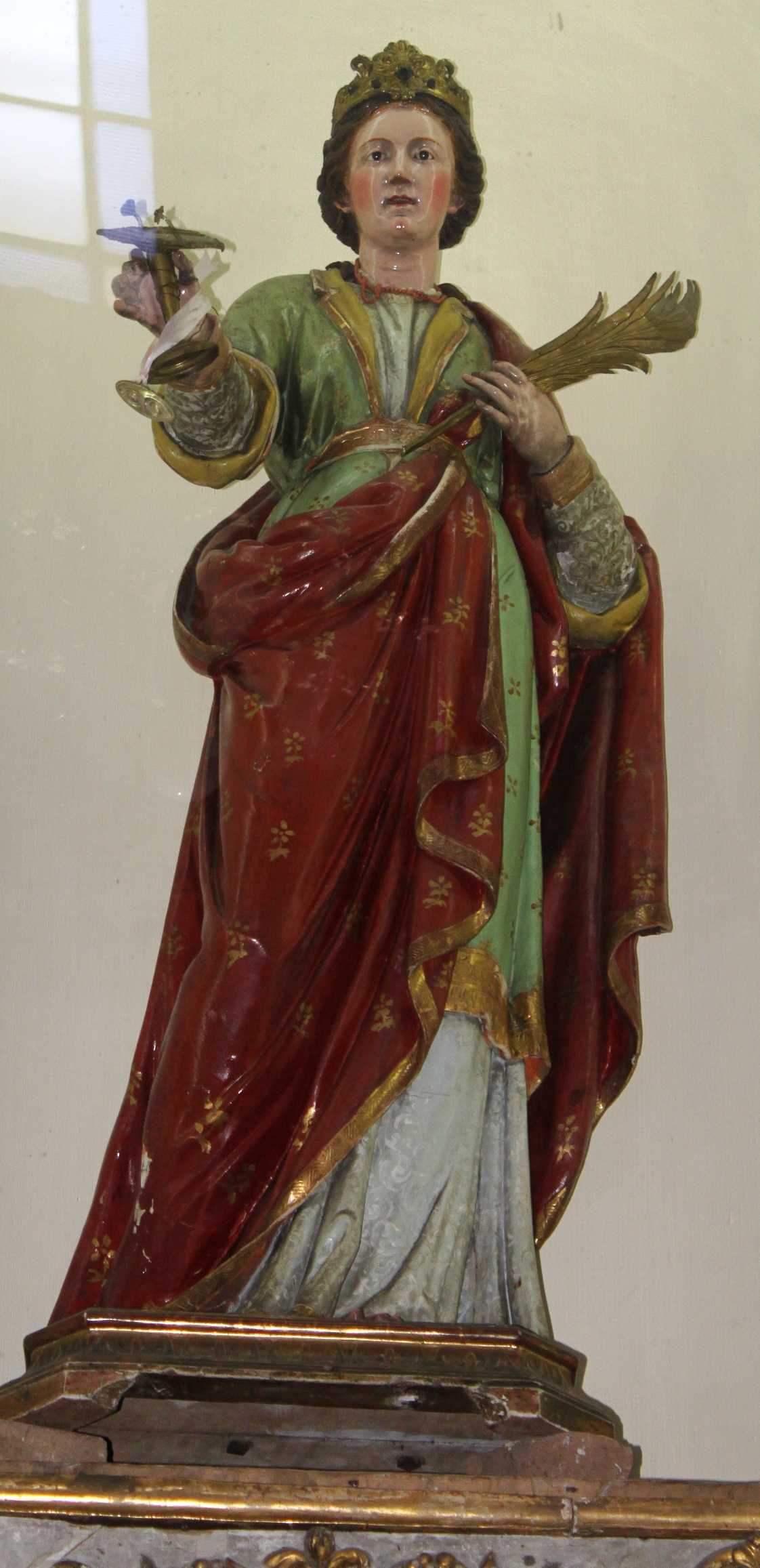 Santa Lucia (statua, elemento d'insieme) - ambito campano (sec. XIX)