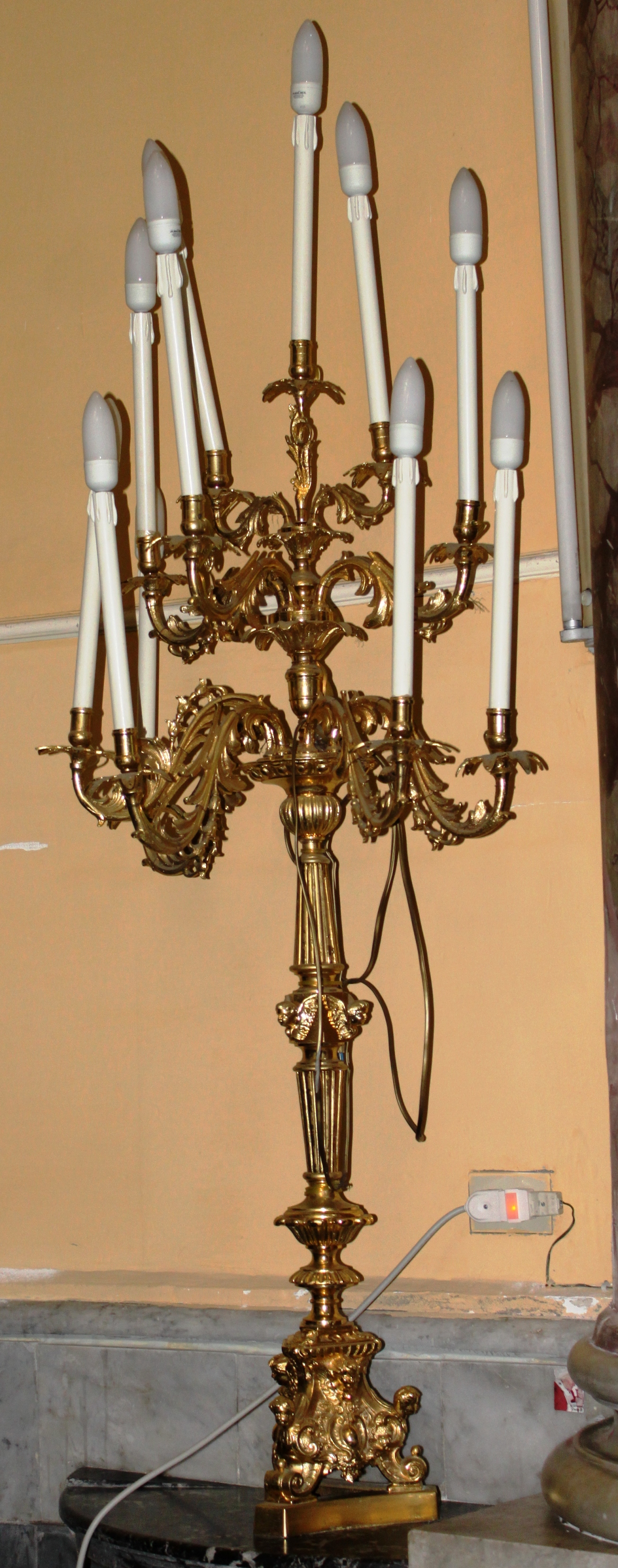 candeliere (candeliere, paio) - ambito campano (sec. XX)