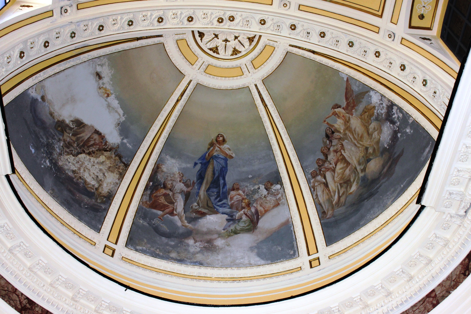 Assunzione della Madonna (dipinto, elemento d'insieme) di Iovine Achille (attribuito) (sec. XIX)