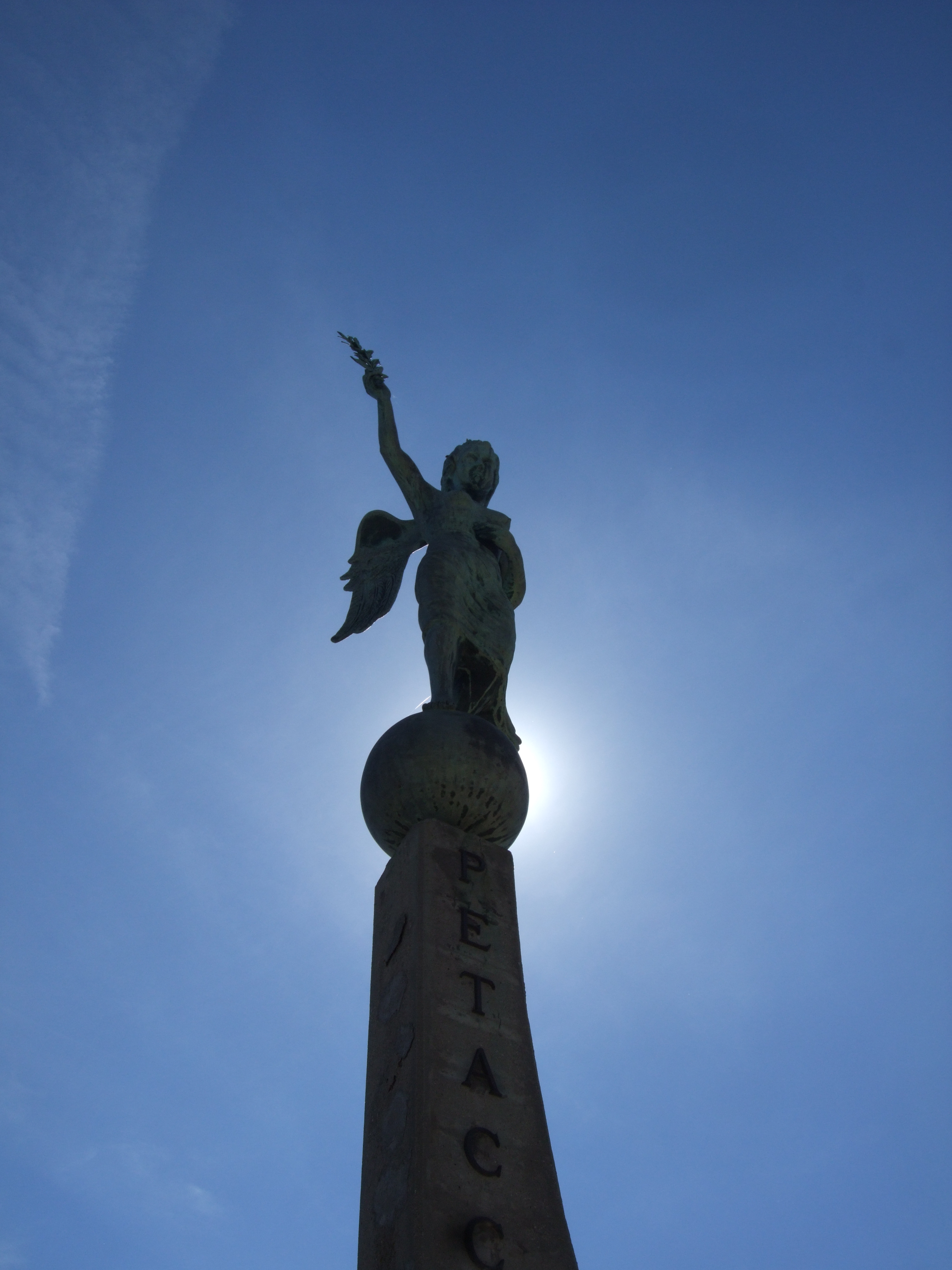 allegoria della Vittoria (scultura, elemento d'insieme) - bottega italiana (ultimo quarto XX)