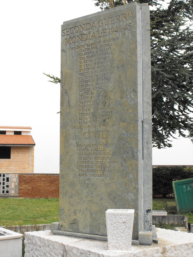 monumento ai caduti - a basamento, opera isolata - bottega molisana (primo quarto XXI)