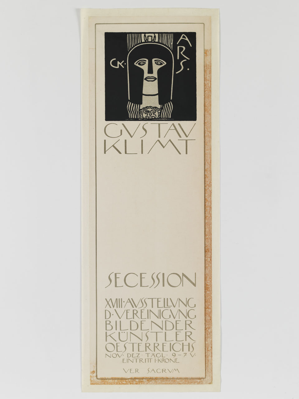 testa di Pallade Atena con elmo (manifesto) di Klimt Gustav (sec. XX)