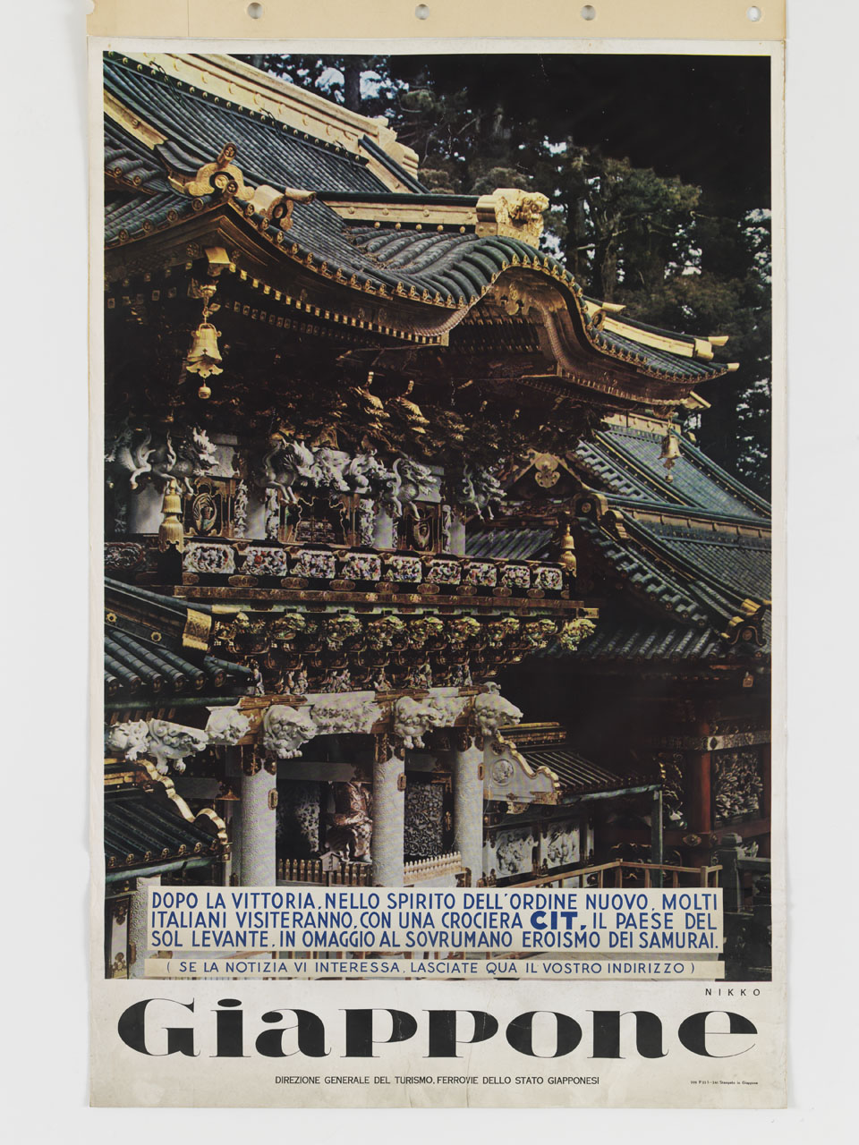 santuario di Nikko (manifesto) - ambito giapponese (secondo quarto sec. XX)