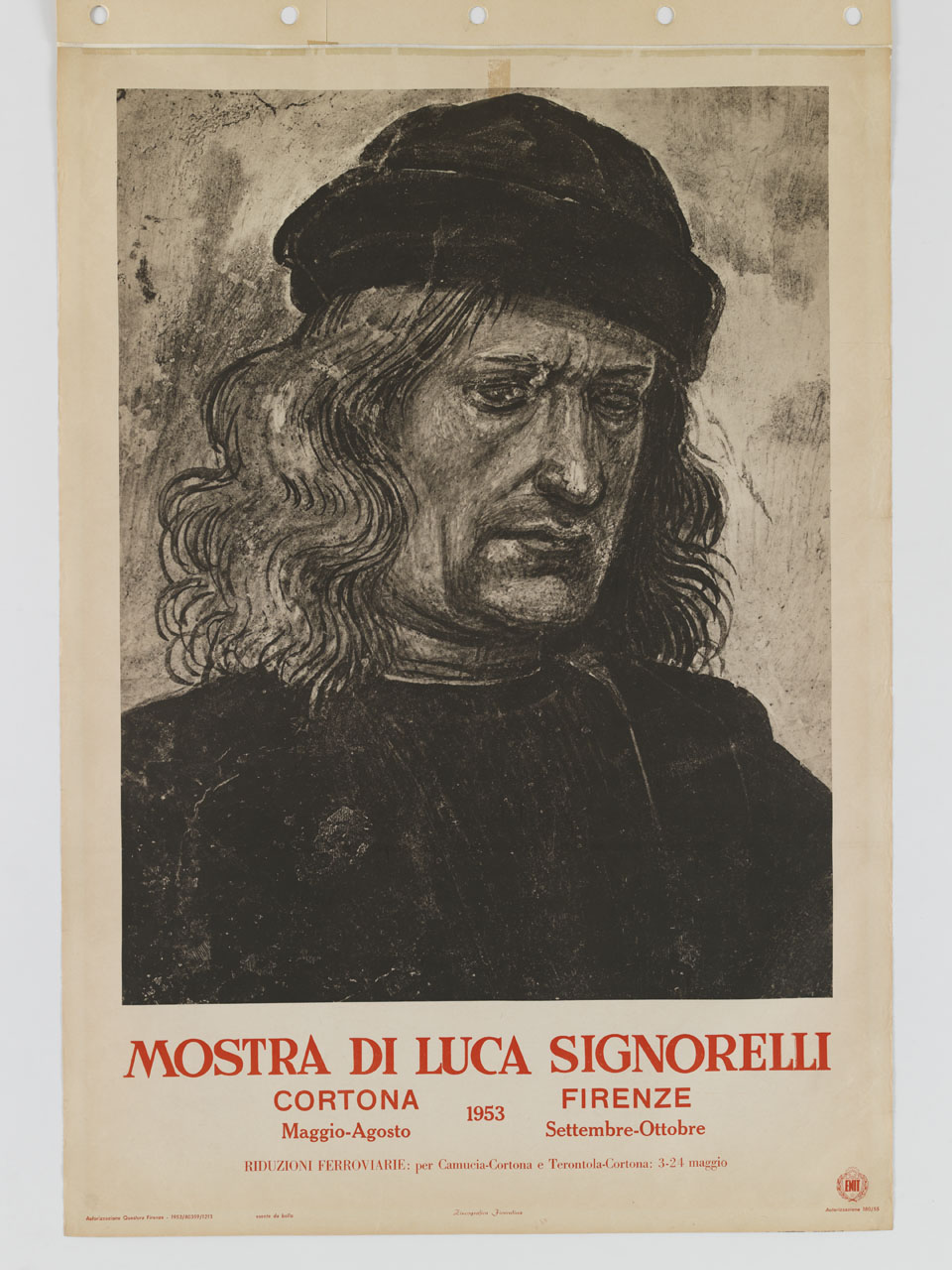 Autoritratto di Luca Signorelli (manifesto) - ambito fiorentino (sec. XX)