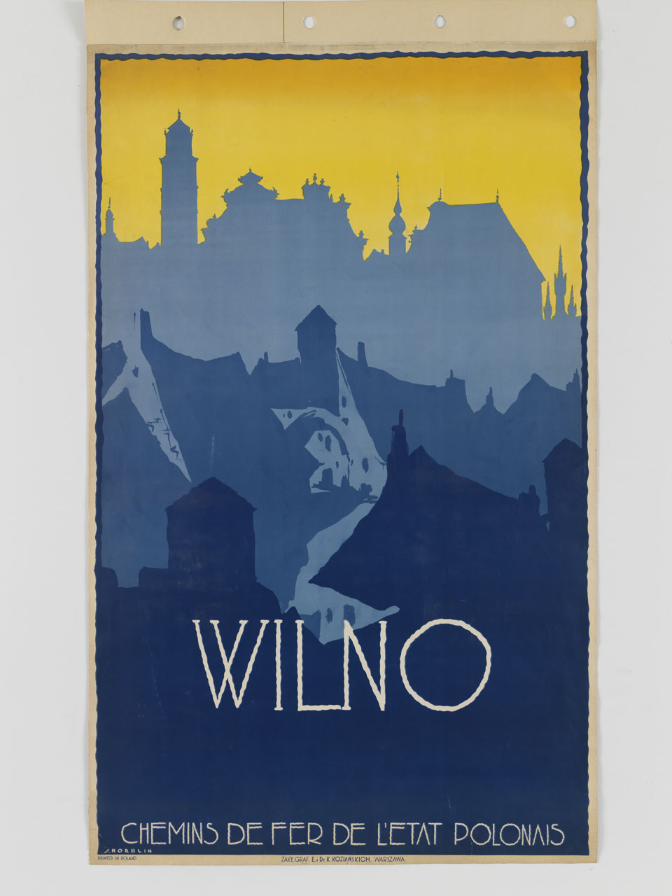 sovrapposizione di silhouette della città di Vilnius (manifesto) di Norblin Stefan (sec. XX)