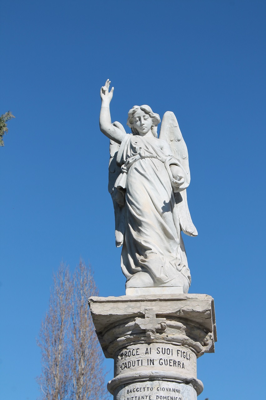 angelo benedicente (monumento ai caduti - a colonna) - ambito veneto (sec. XX)