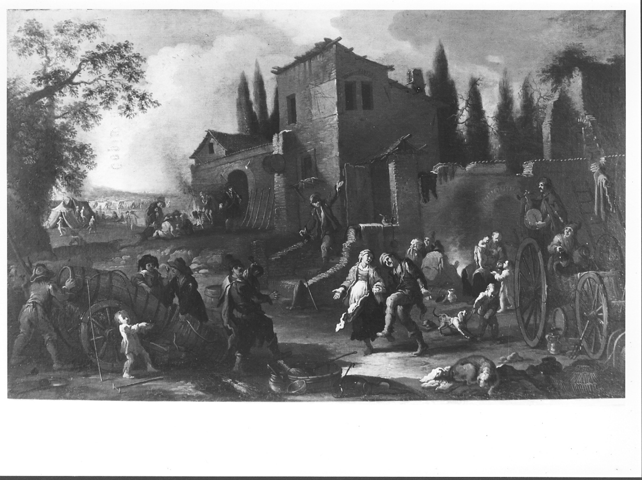 festa campestre (dipinto, opera isolata) di Olivero Pietro Domenico (primo quarto sec. XVIII)