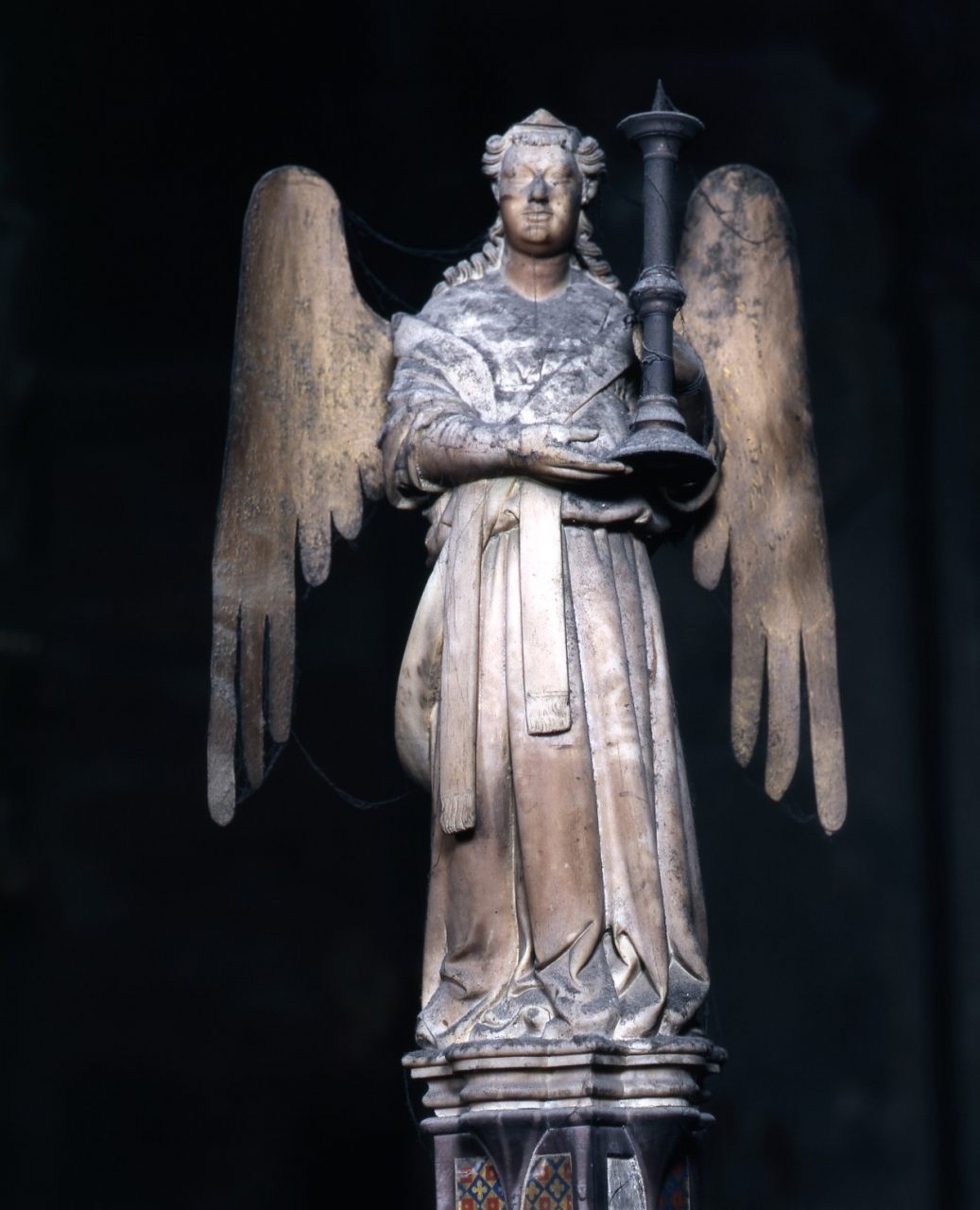 angelo reggicandelabro (candelabro - a statua) di Andrea di Cione detto Andrea Orcagna (bottega) (sec. XIV)