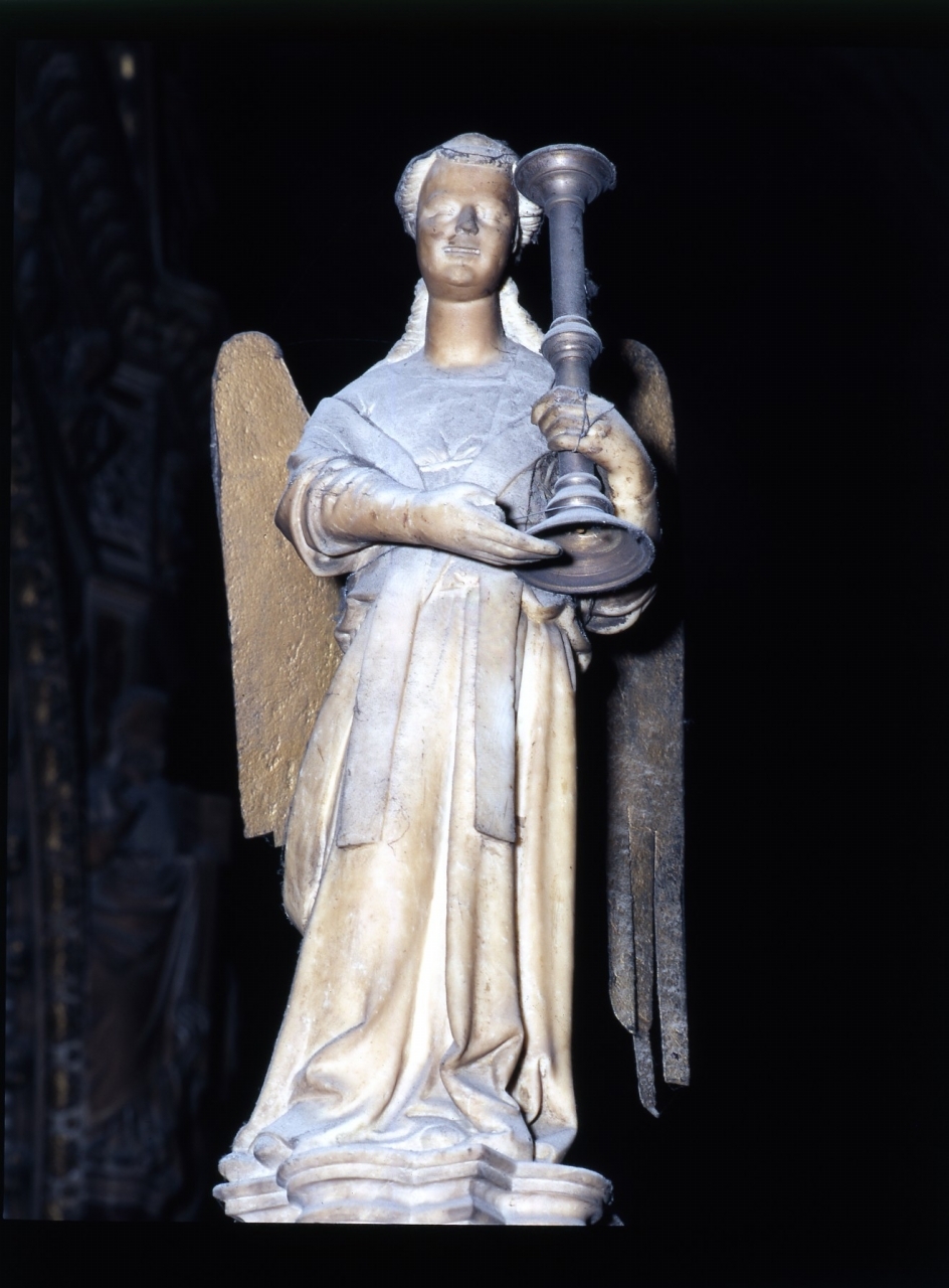 angelo reggicandelabro (candelabro - a statua) di Andrea di Cione detto Andrea Orcagna (bottega) (sec. XIV)