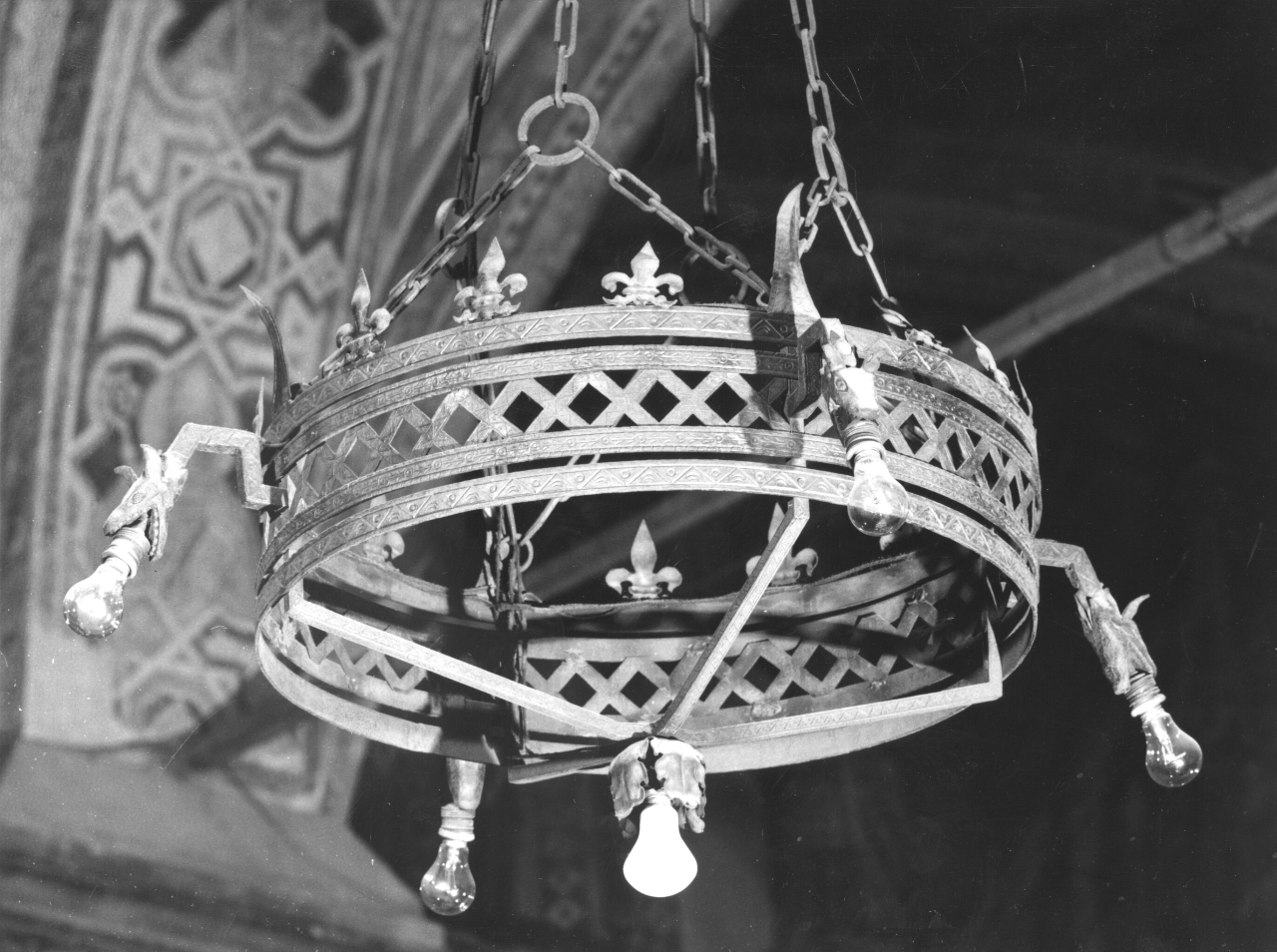 lampadario, serie - manifattura fiorentina (fine sec. XIX)