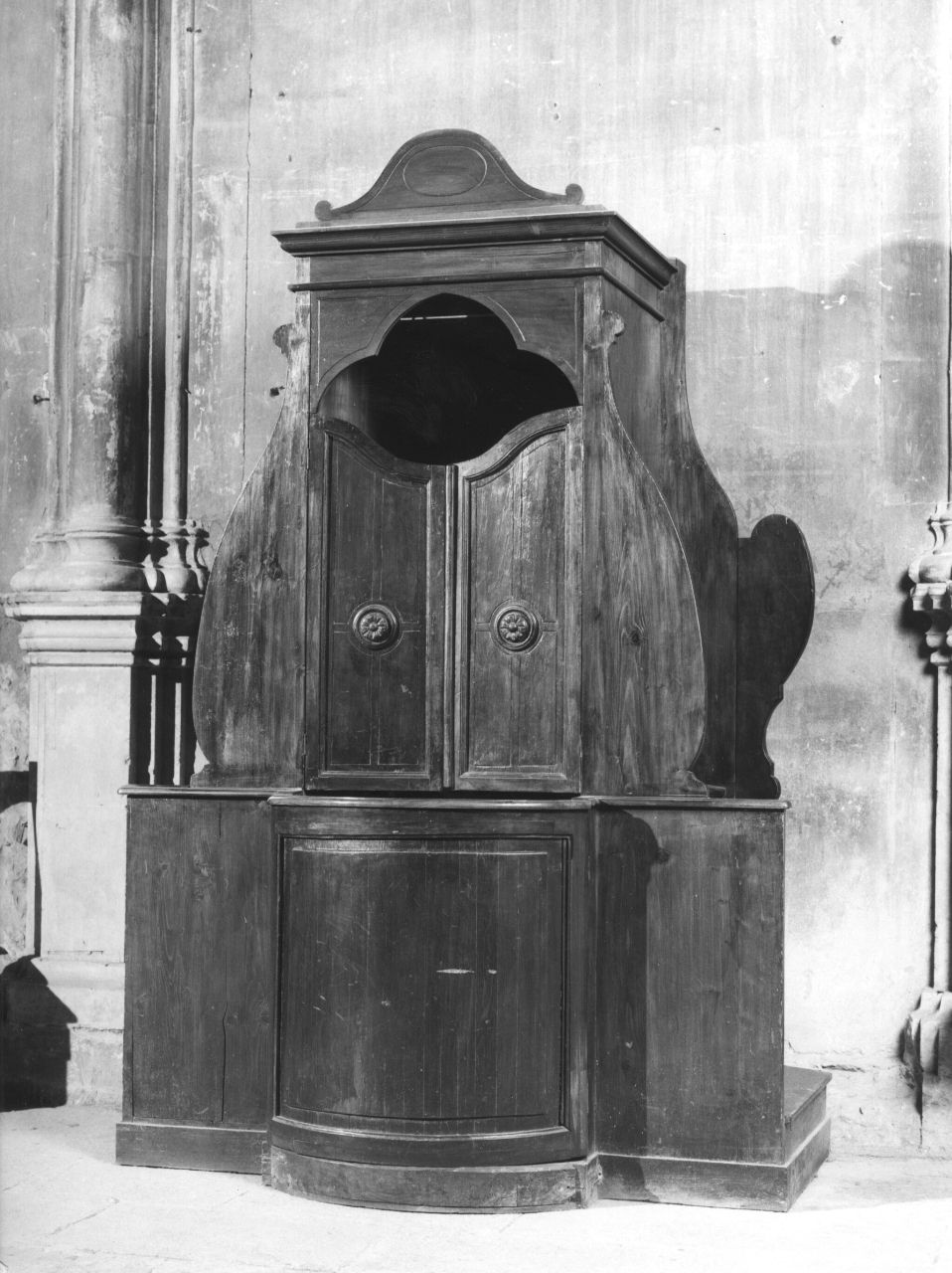 confessionale - manifattura toscana (fine sec. XIX)