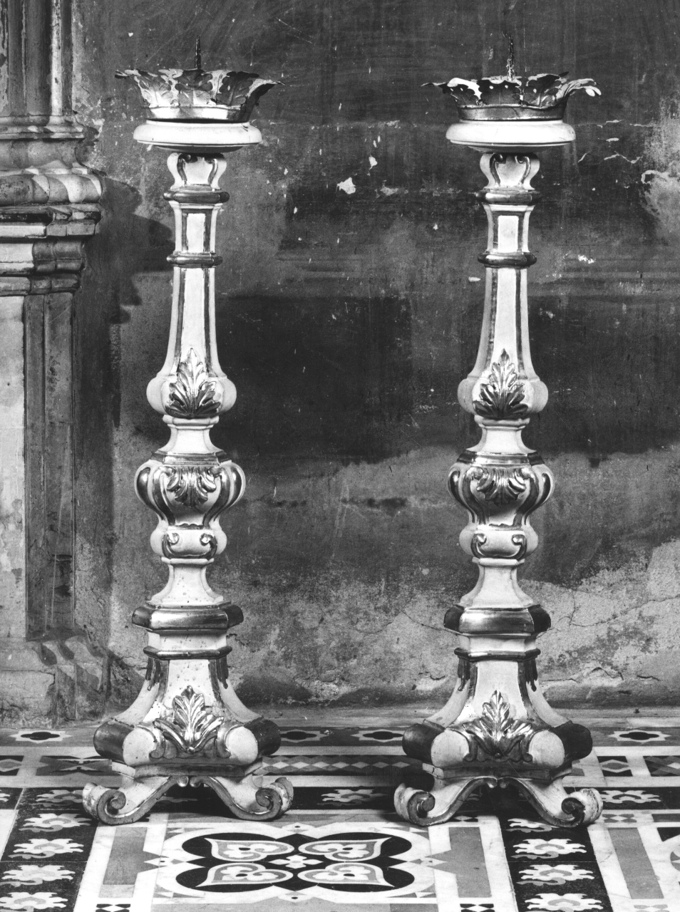 candeliere, serie - manifattura fiorentina (seconda metà sec. XVIII)