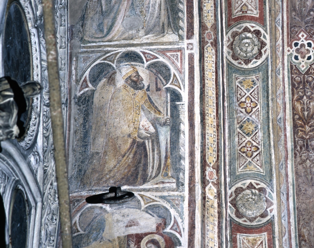 San Pietro Apostolo (dipinto murale) - scuola fiorentina (fine/ inizio secc. XIV/ XV)