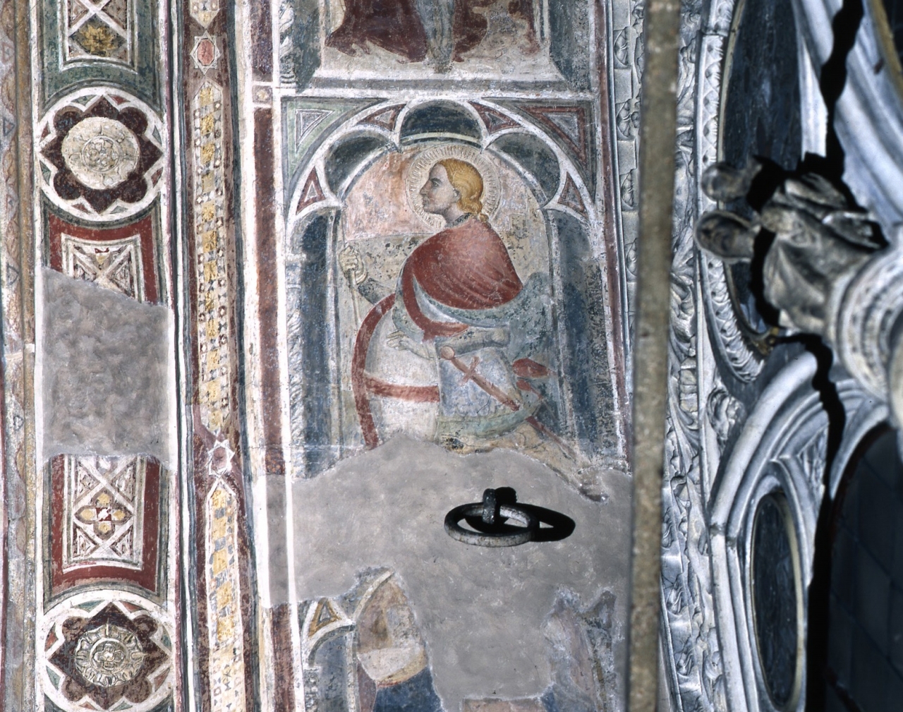 San Giorgio (dipinto murale) - scuola fiorentina (fine/ inizio secc. XIV/ XV)