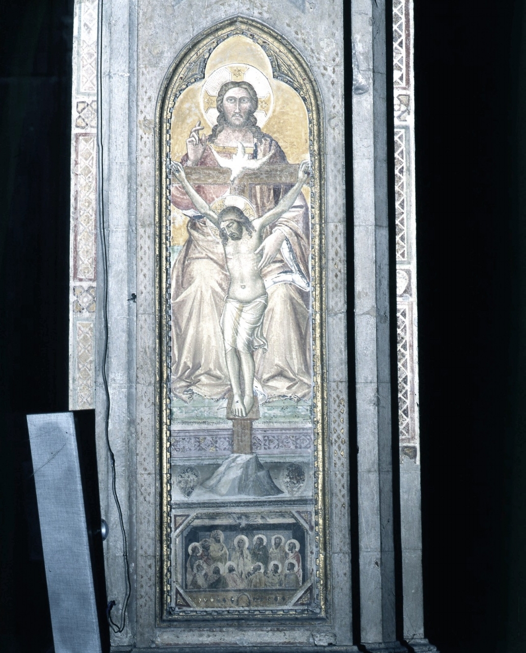 Pentecoste/ Trinità (dipinto murale) di Gerini Niccolò di Pietro (inizio sec. XV)